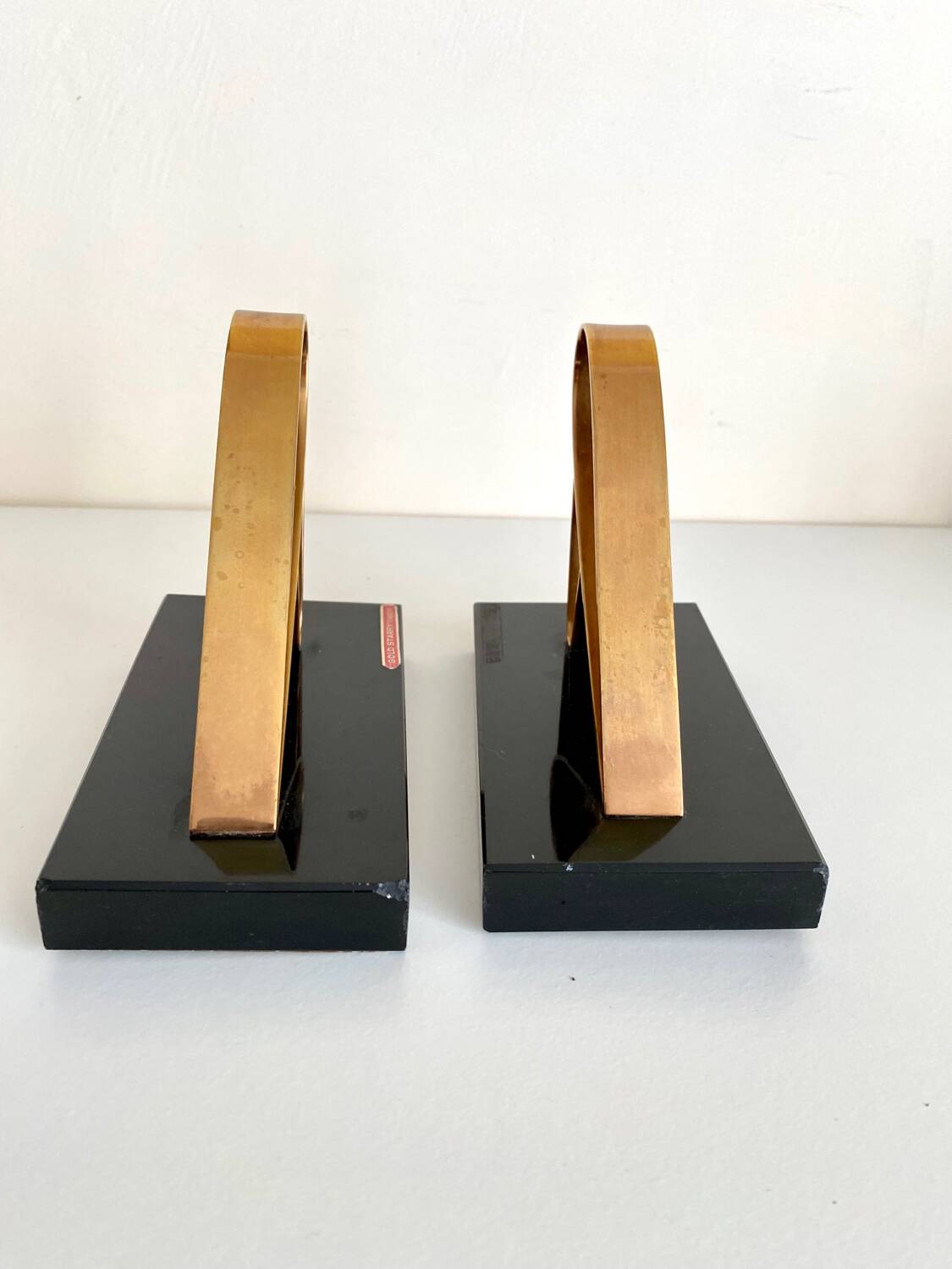Art Deco bookends - Gold Starry, 20th century