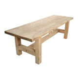 Farmhouse table in raw oak