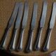 Lot 6 old knives silver metal decorations