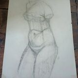 Study, drawing, nude