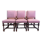 Suite de 6 chaises Louis XIII