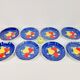 Vintage Hand-Painted Porcelain Fruit Plates, China, 1950s, Set of 8