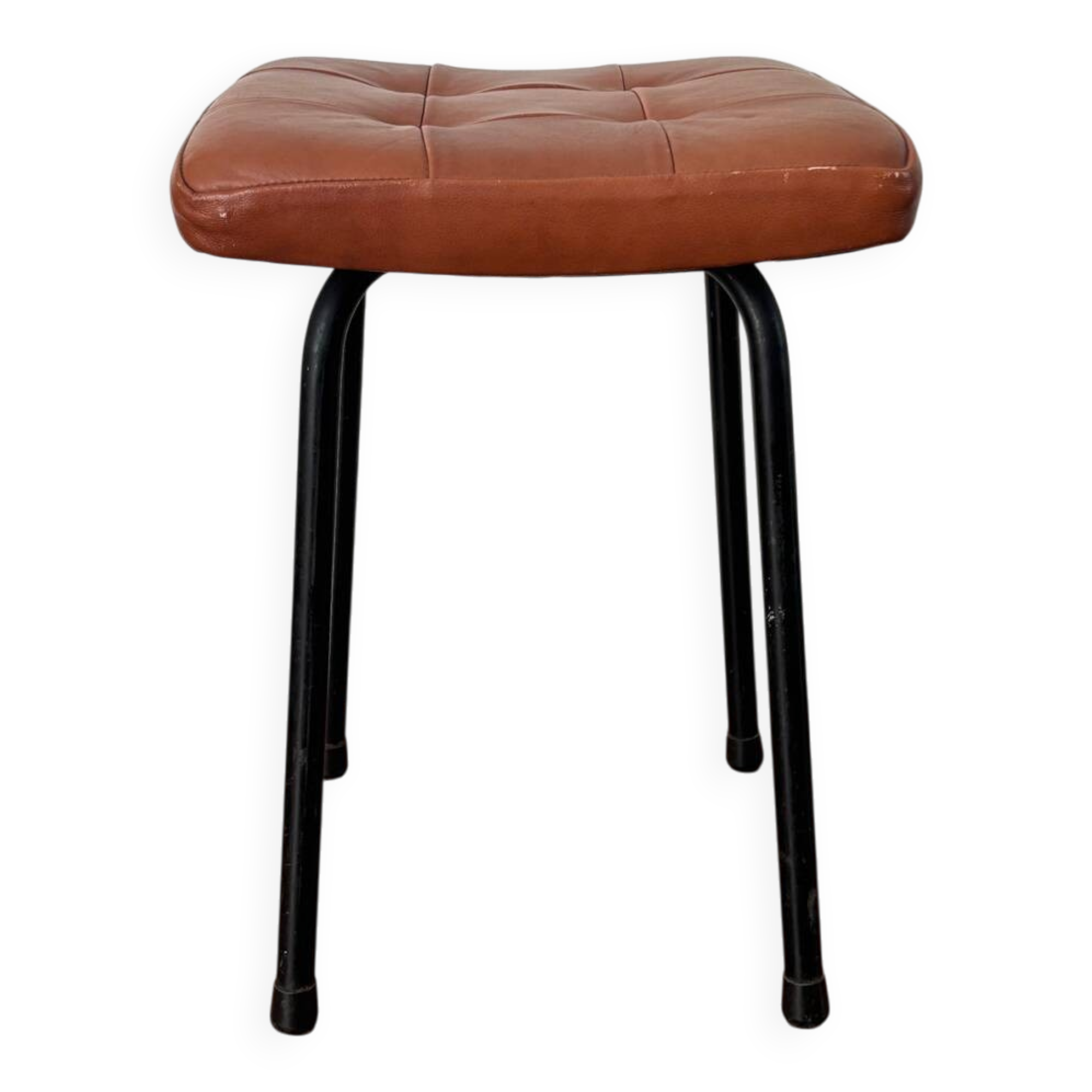 Vintage leatherette stool