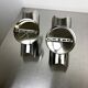 Pair of "folio" wall lights, space age, chromed metal, Italy, circa 1970s
