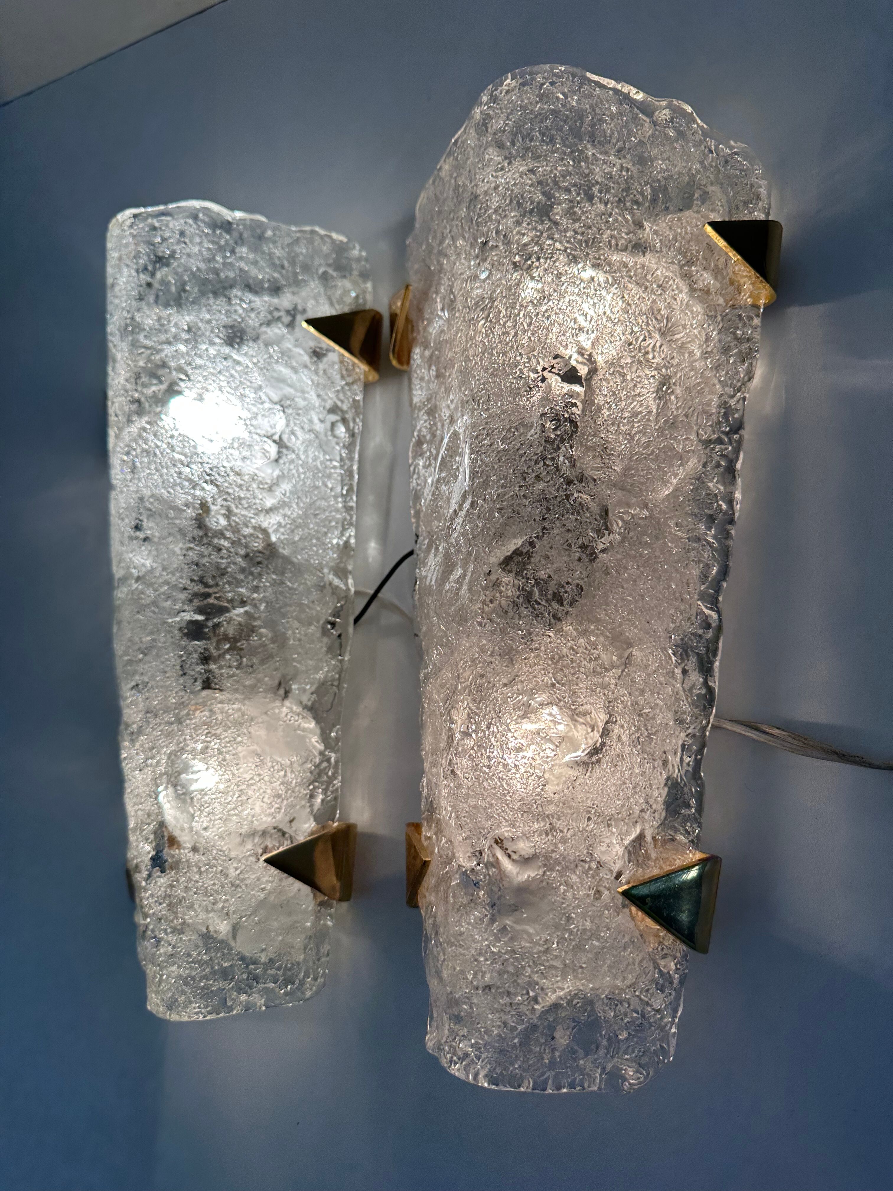 Pair wall lamps jt kalmar vintage design 70s