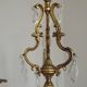 French bronze and crystal chandelier