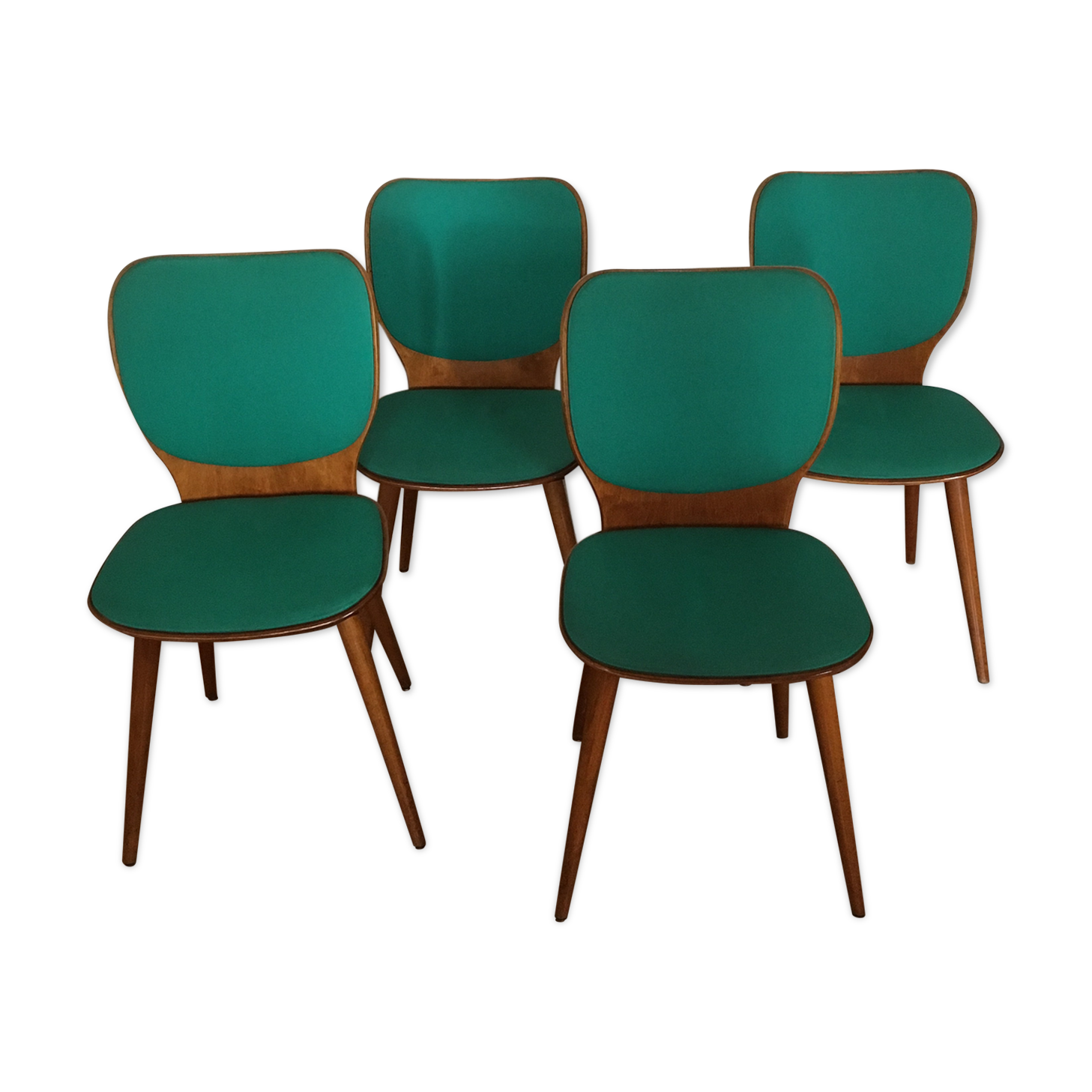 Set of 4 chairs 50s