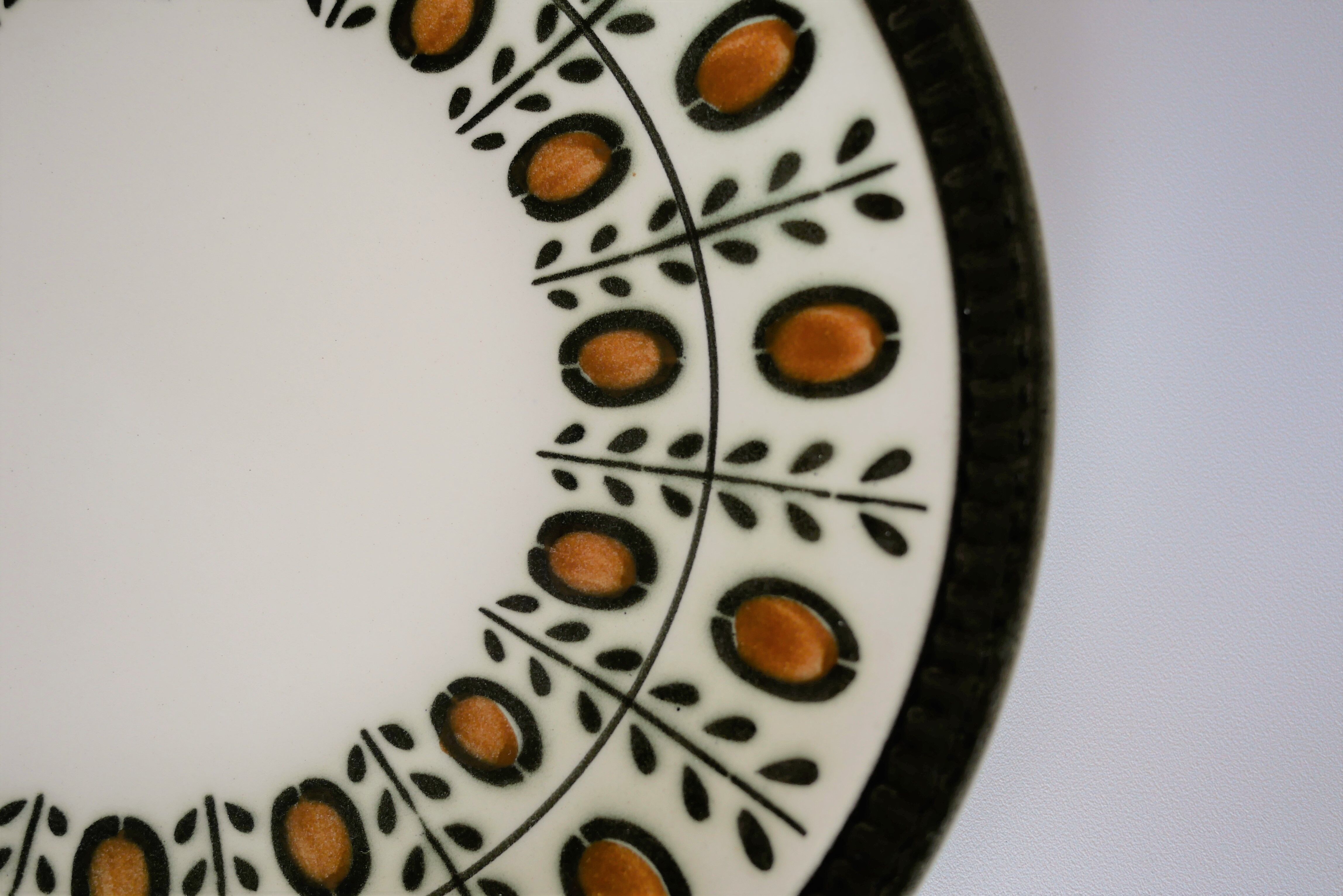 Series of 8 vintage plates edited by Boch La Louvière