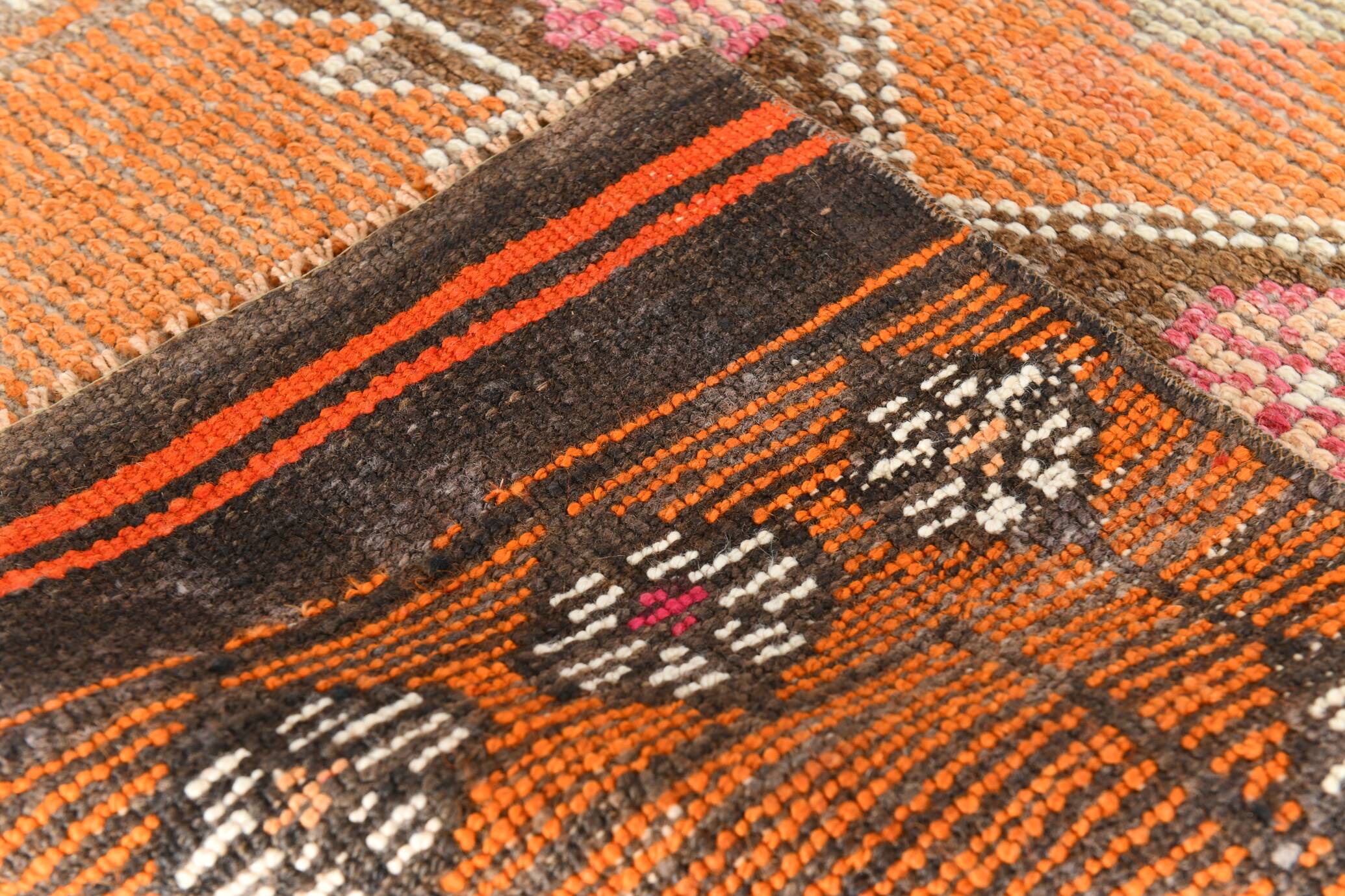 3x14 Turkish Long Vintage Runner Rug, Handmade Wool Hallway Rug, 83x429C