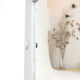 Bathroom cabinet in wood painted in gray