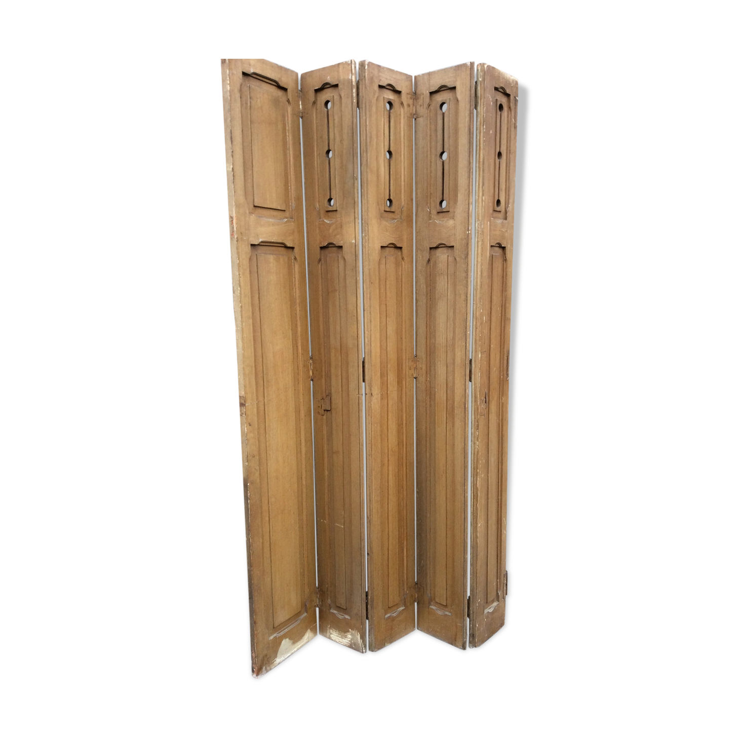 5-pane vintage wooden shutters