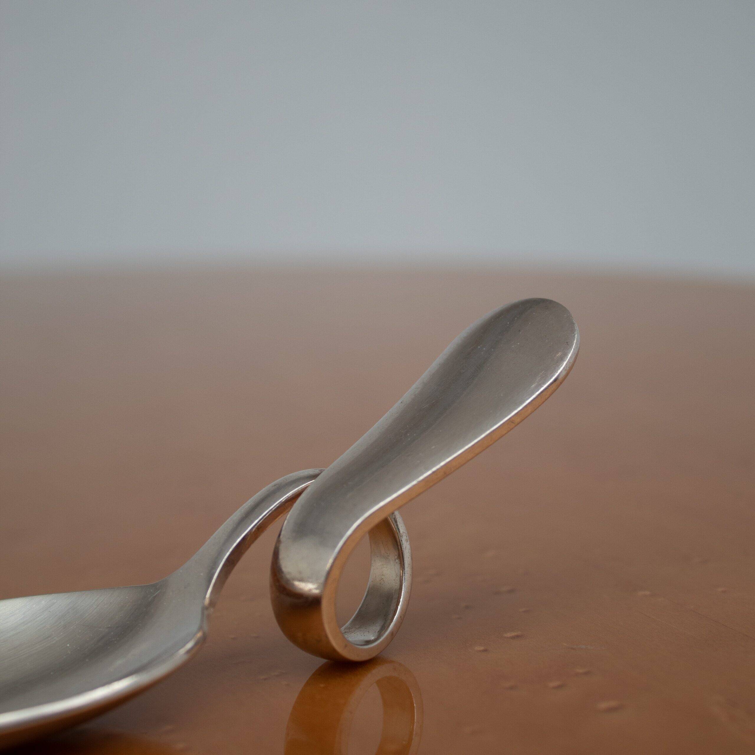 12 cuillères de dégustation en argent de Broggi Milano