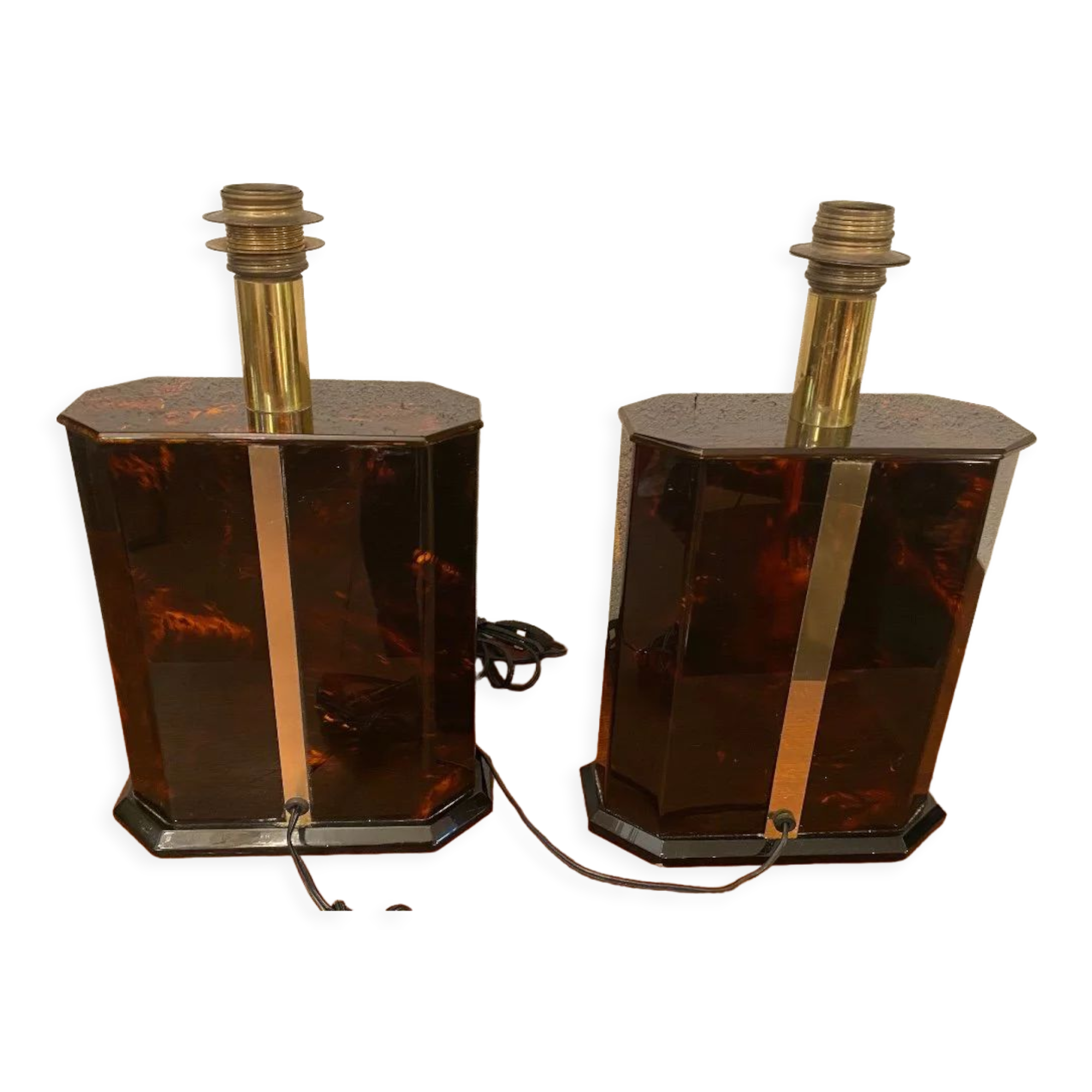 Pair of table lamps Éric Maville, Circa 70