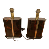 Pair of table lamps Éric Maville, Circa 70