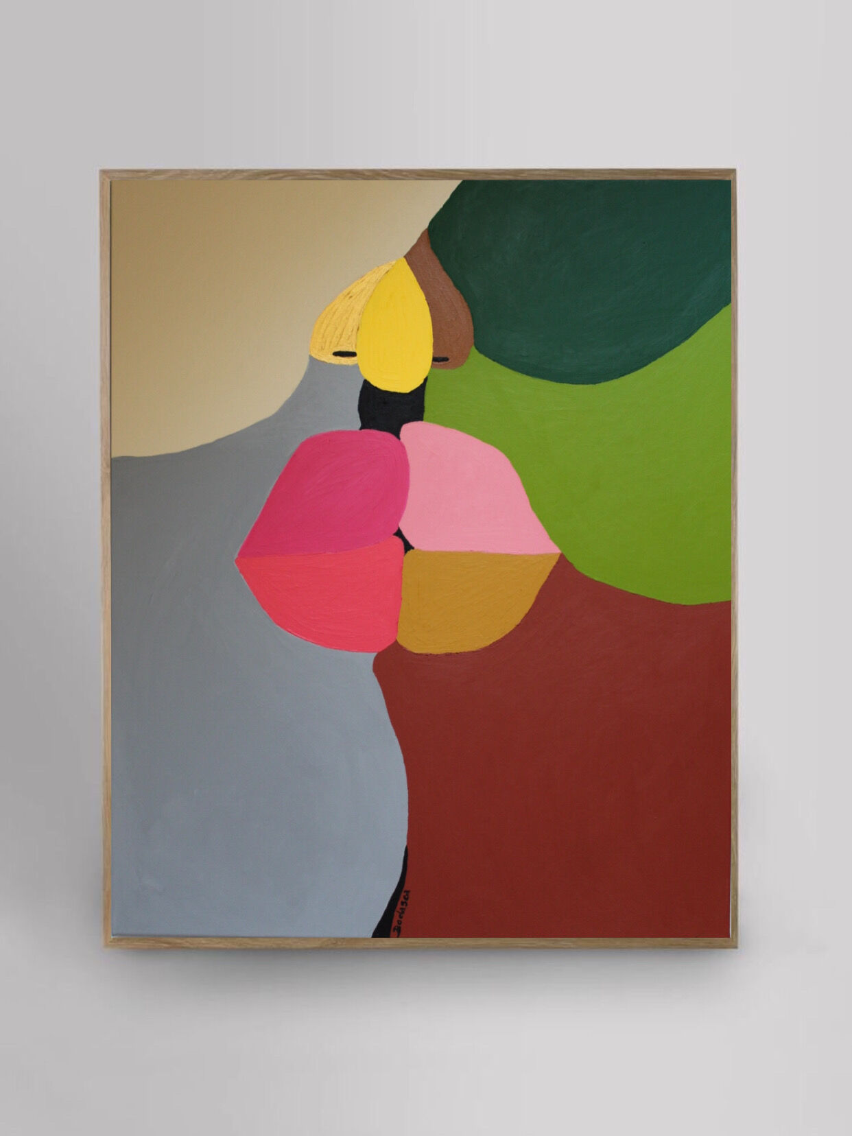 Kiss me by Bodasca, colorful abstract