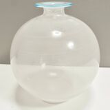 Murano Glass Vase by Ercole Barovier for Barovier & Toso with White Canes,