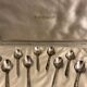 12 mocha spoons or coffee in Ercuis silver metal in their original box