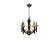 Lampart Brass and Crystal Chandelier 1970’s