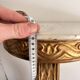 Console Demi Lune Gold Wood White Carrara Marble Louis XVI Classic Style