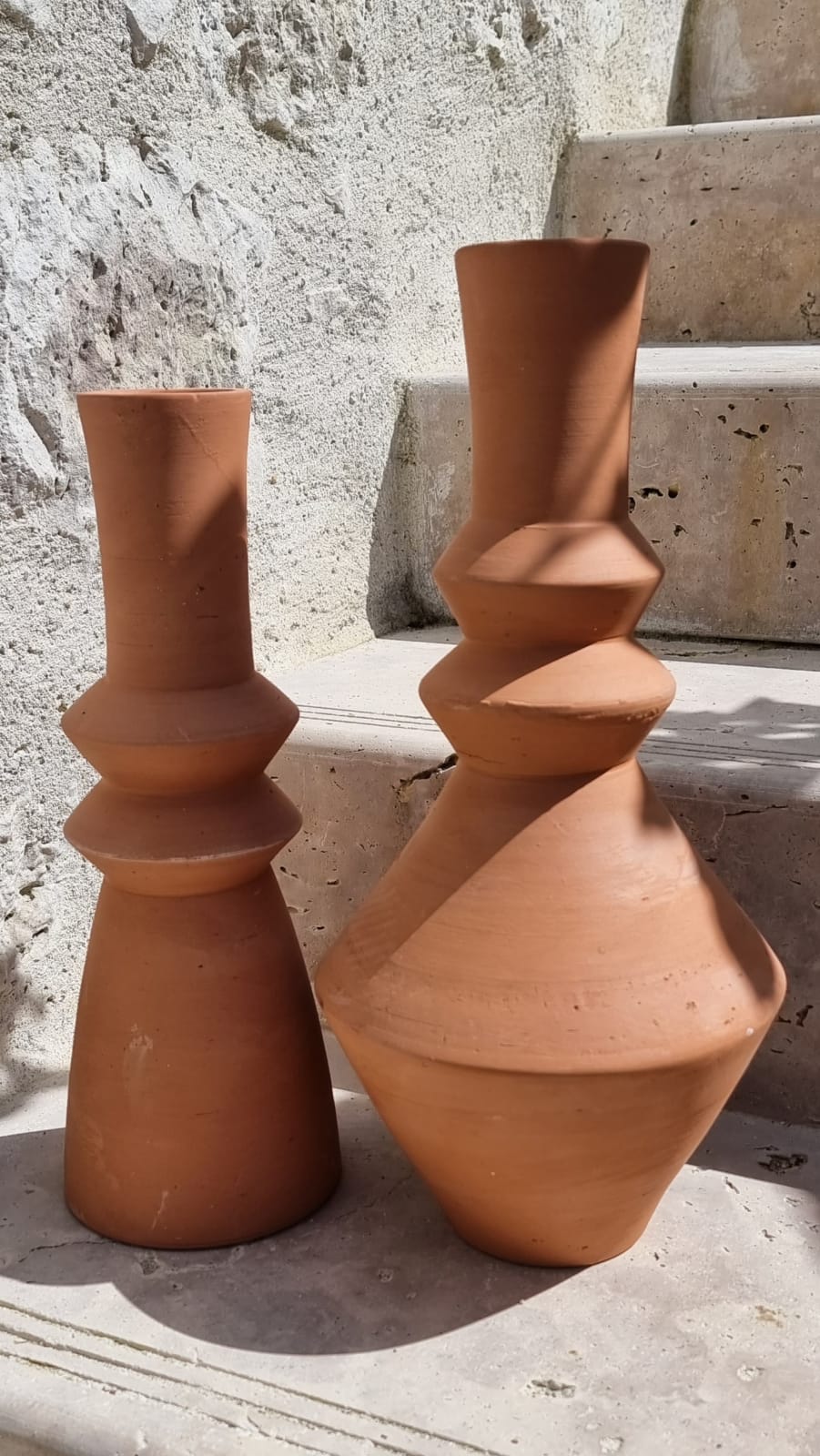 Clay totem pottery