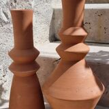 Clay totem pottery