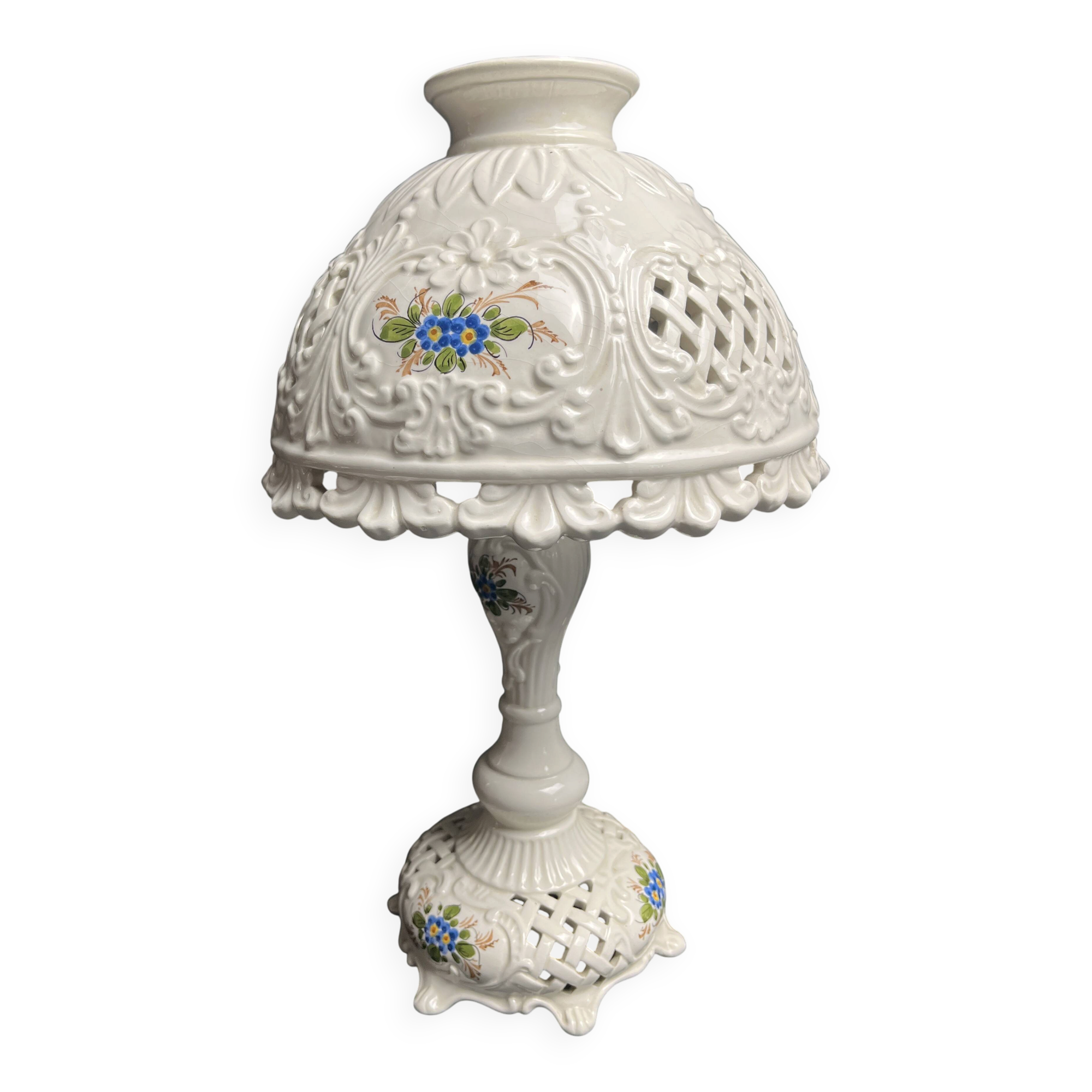 Table lamp ceramic Bassano Italy 20th century
