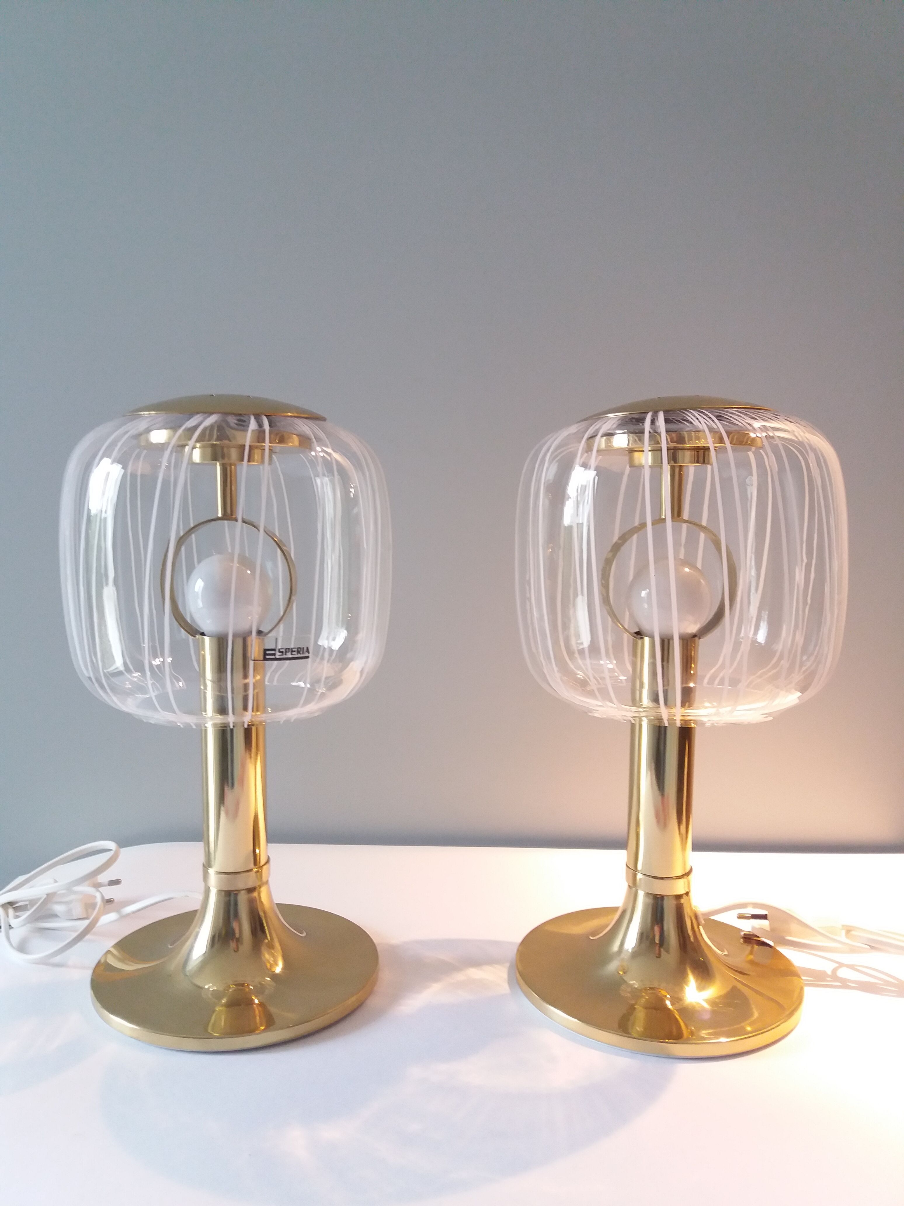 Set of two table lamps