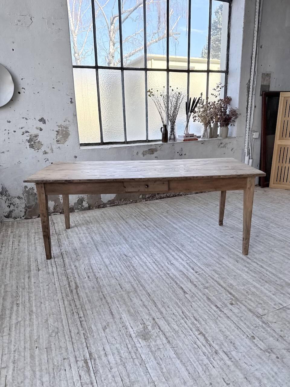 1950 pine farmhouse table 2m
