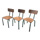 Set of 3 nursery school chairs