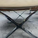 Set of 2 armchairs and ottoman Barcelona-Alivar-80’s