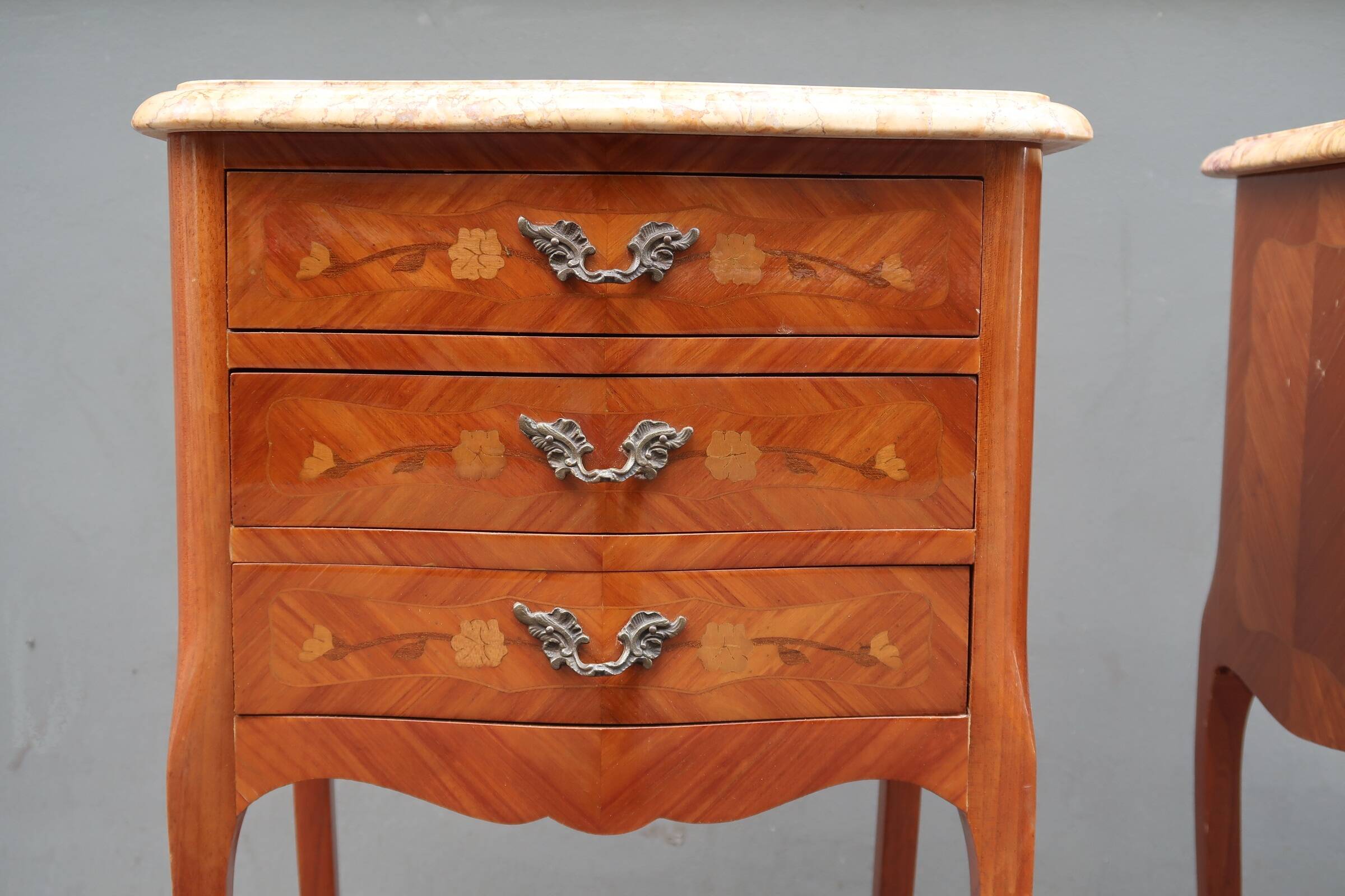 Pair of Louis XV style bedside tables