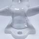 Porcelain rhinoceros design coat rack