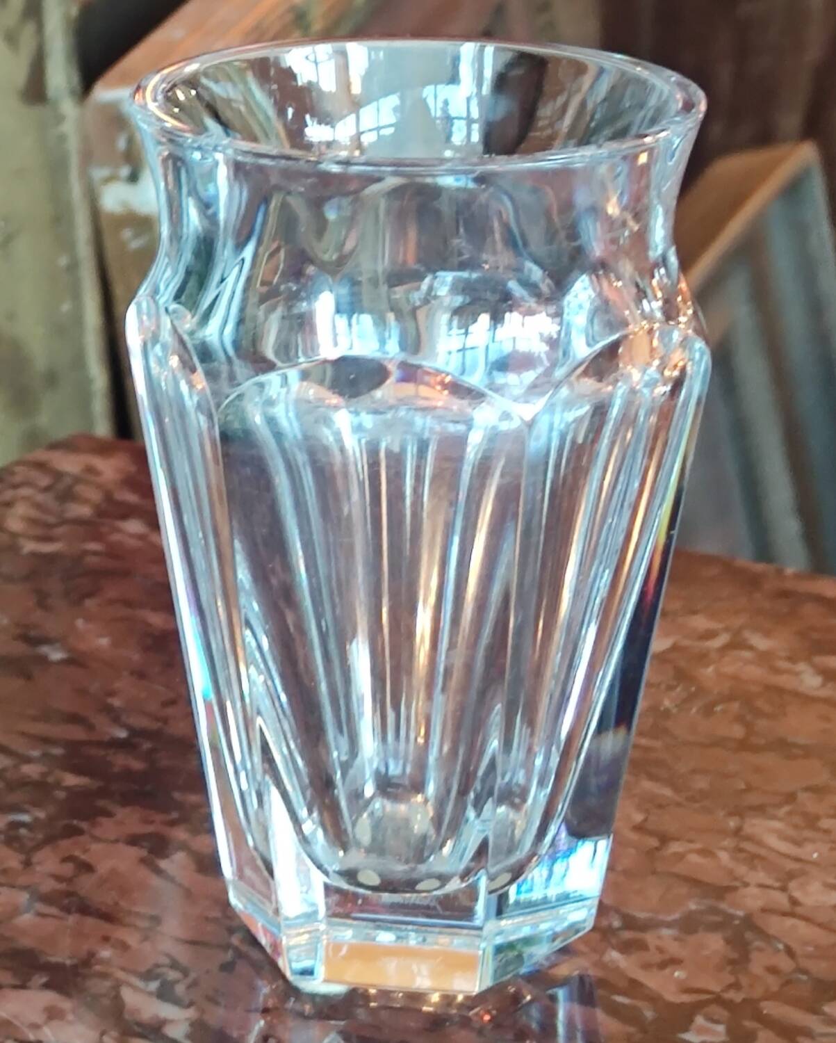 Old small Baccarat crystal vase