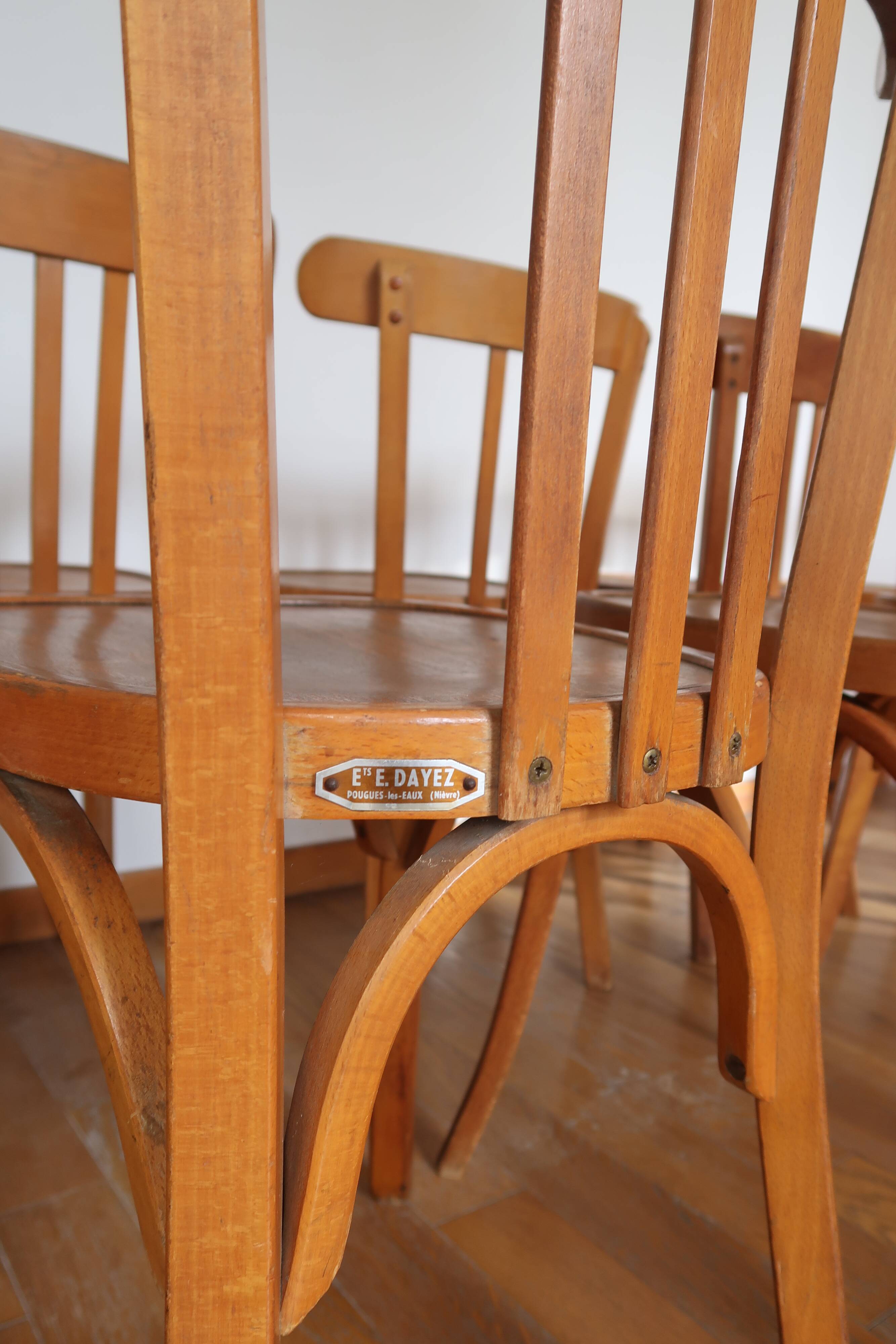 Set of 10 baumann bistro chairs