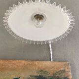 White opaline hanging lamp