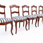 Five antique chairs, Northern Europe, around 1890. After renovation.