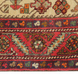 Handwoven Traditional Persian Runner Long Rug Red Beige Wool Carpet 94x445cm