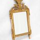 Small French Louis XVI marriage mirror with basket and tassels