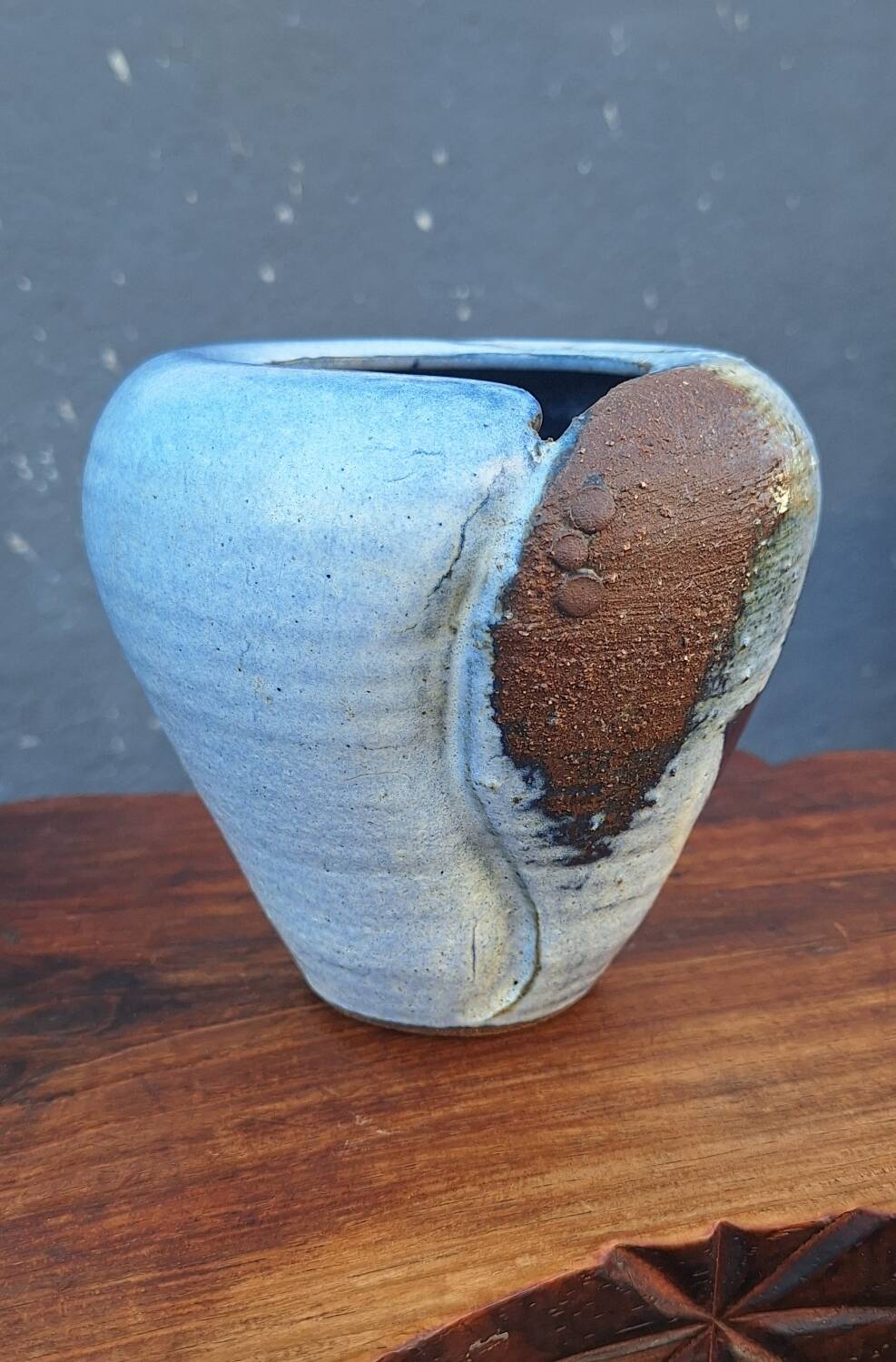 Glazed ceramic vase by Nadia and Alain Pinel
