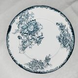 Series of 6 flat plates Saint Armand "poppy"