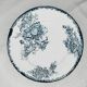 Series of 6 flat plates Saint Armand "poppy"