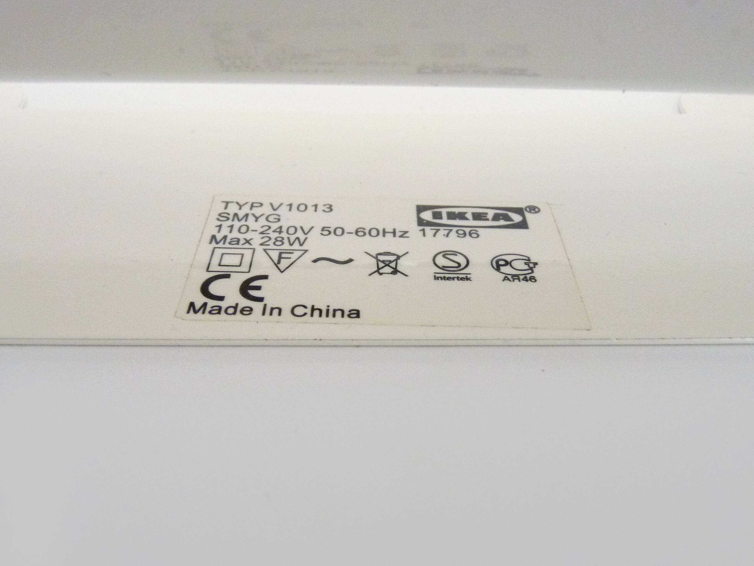 Pair of Ikea Typ V1013 wall lights. Vintage 80s