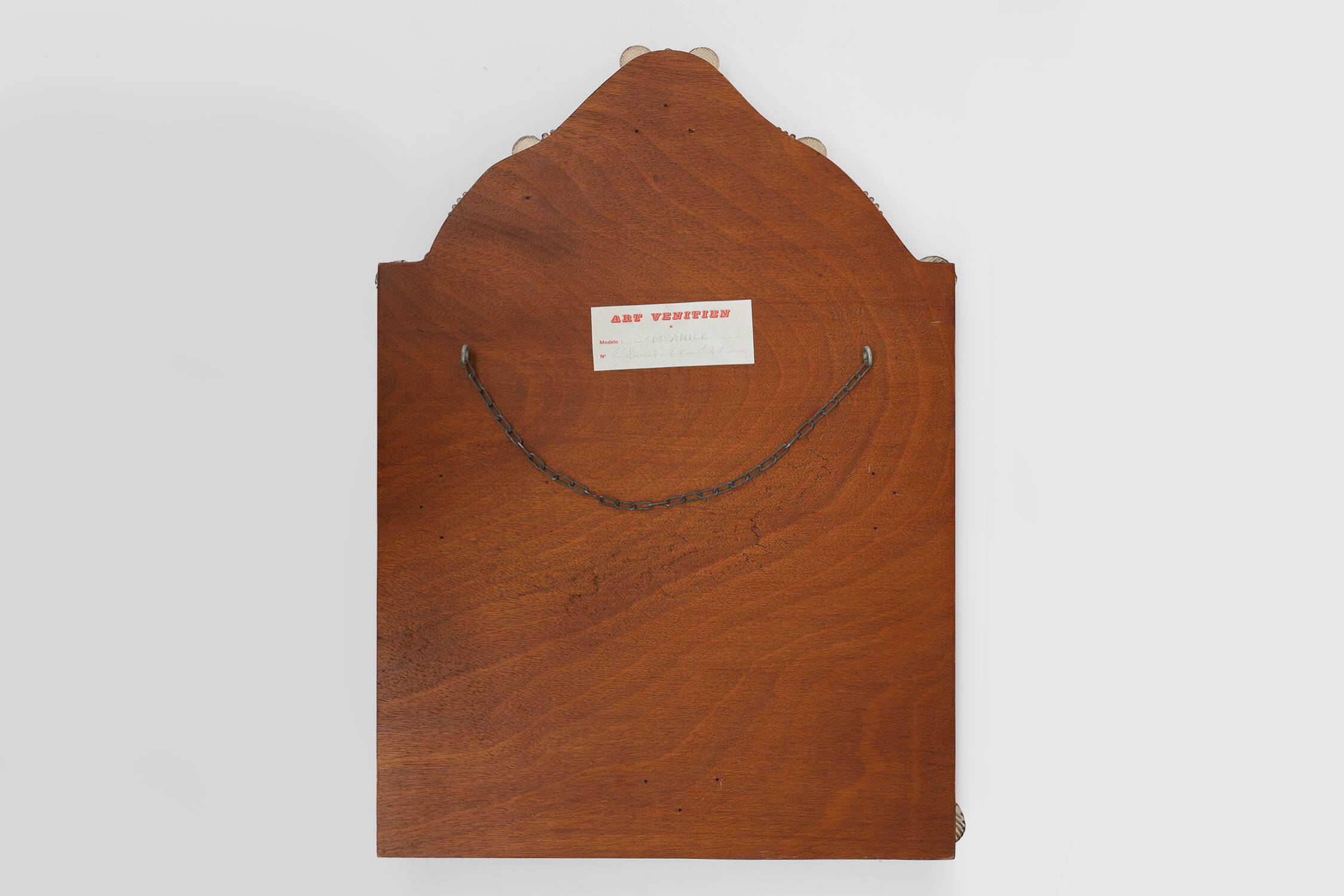 Rare large Venetian Mirror in Murano glass by  Art Venitien, model Campanil