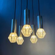Suspension cascade Space Age Mid-Century / luminaire vintage