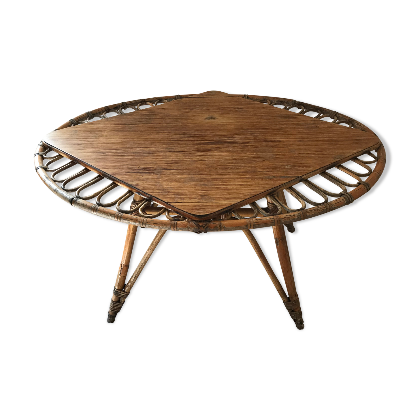 Rattan coffee table