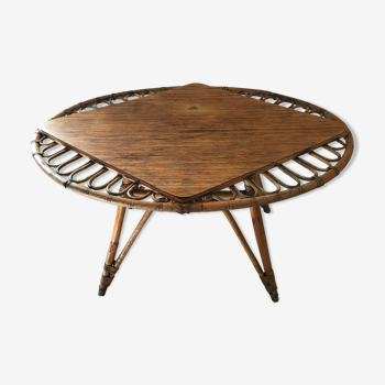 Rattan coffee table