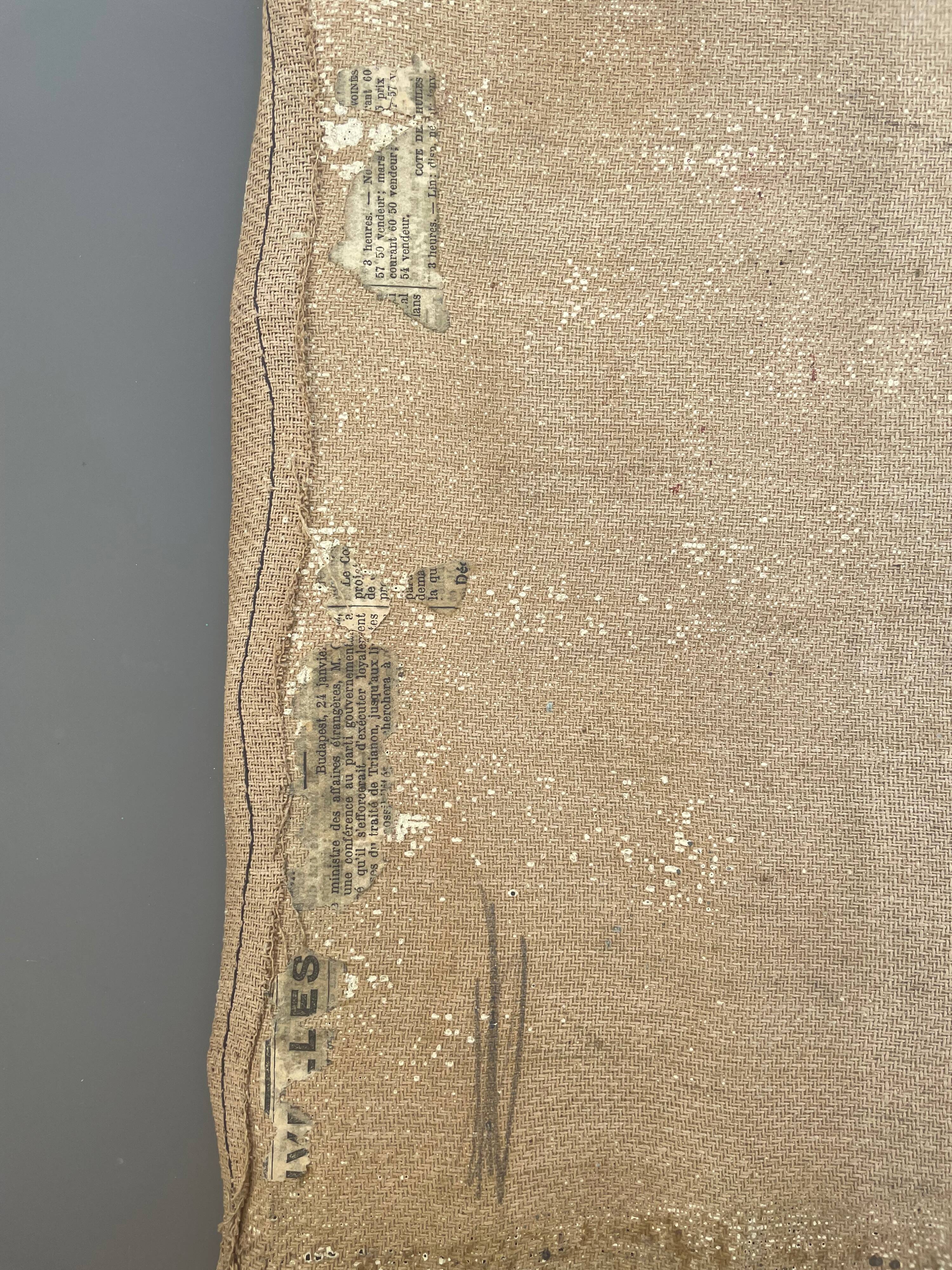 Tableau peinture ancienne nu féminin cubiste XXe