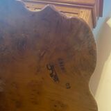 Varnished root living room table
