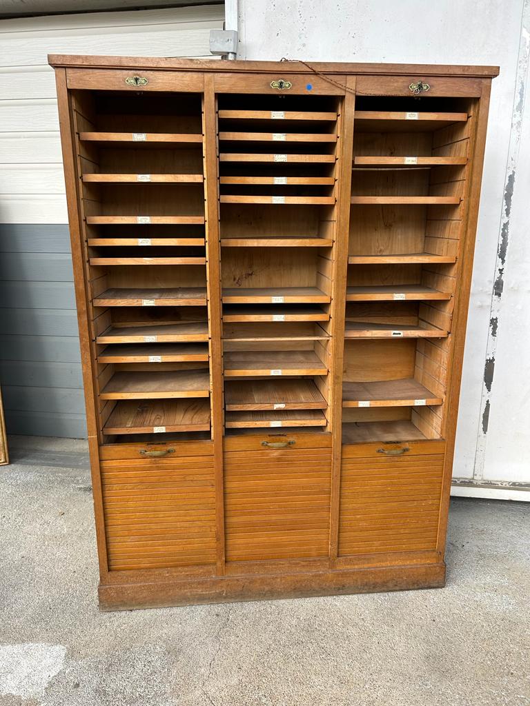 Triple oak curtain binder early xxth curtain Scholz Star Paris