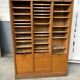 Triple oak curtain binder early xxth curtain Scholz Star Paris